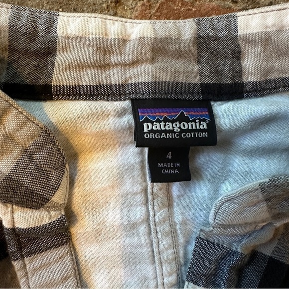 Patagonia Double Weave Woven size 4 button down Feather Grey shirt - Picture 6 of 15